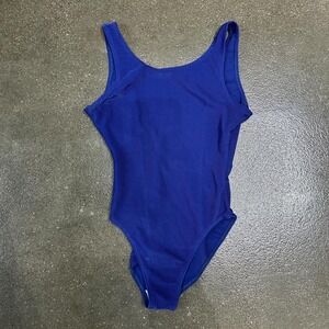 Vintage Angel Beach Navy Blue One Piece Bathing Suit Women's Small Swimsuit